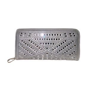 Silver Rhinestone fashion bling wallet